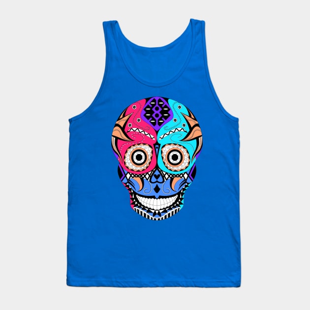 mascaras y calaveras, skull and mask to protect Tank Top by jorge_lebeau